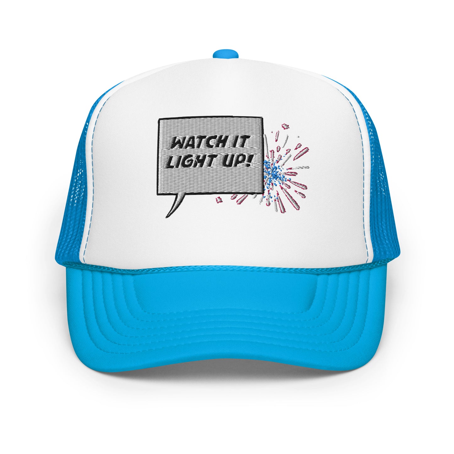 "LIGHT UP!" Foam trucker hat