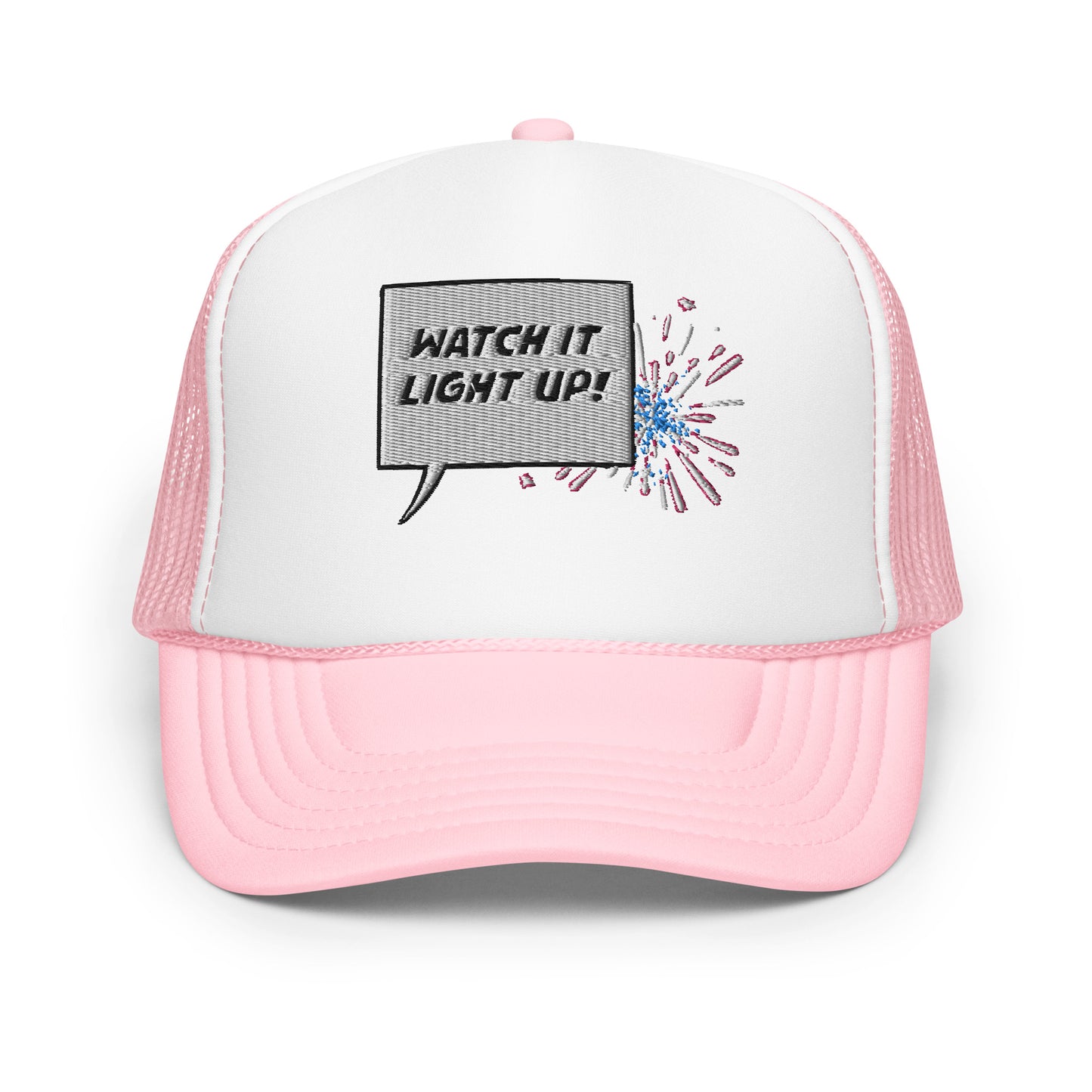 "LIGHT UP!" Foam trucker hat